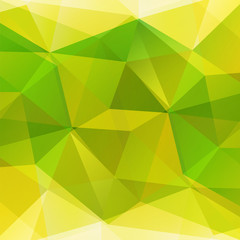 Abstract bright yellow and green geometrical vector background