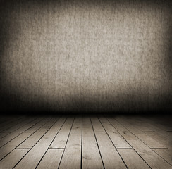 Wall and wooden floor