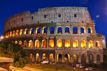 Fototapeta na wymiar Coliseum, also known as the Flavian Amphitheatre, Rome, Italy