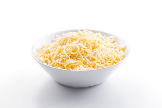 Grated Cheese in a Glass Container Stock Image - Image of food, cheese:  175741121