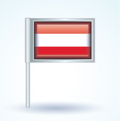 Flag set of Austria, vector illustration