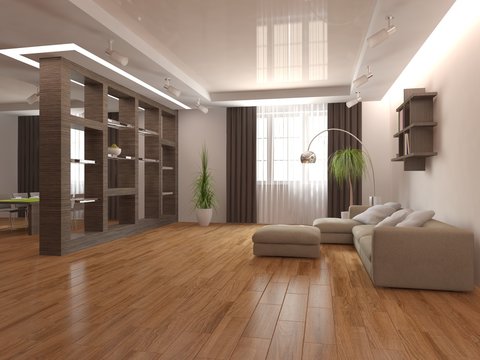 modern 3d interior