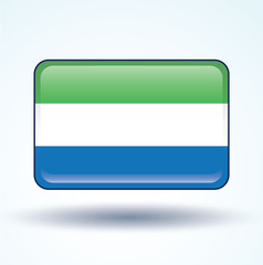 Flag set of Sierra Leone, vector illustration