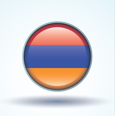 Flag set of Armenia, vector illustration