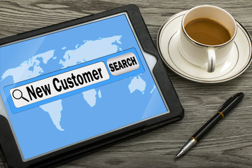 search for new customer