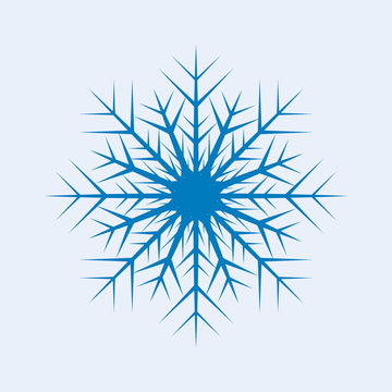 Vector Blue Snow Flake