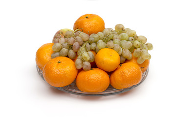 fruit on the white background