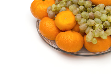 fruit on the white background
