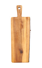 Fototapeta premium acacia wood trivet with one edge with bark exposed