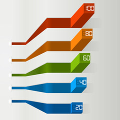 Obraz premium Modern Business step options.