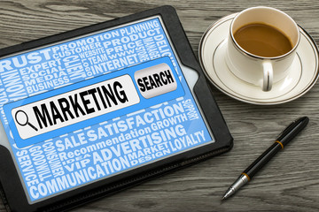 search for marketing concept