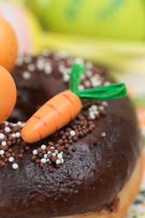 Easter Spring donut baked dessert egg carrot