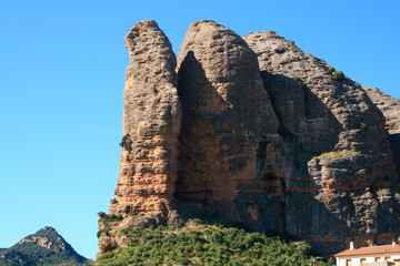 Mallos de Agúero in Huesca province, Aragon , Spain.