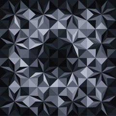 Obraz premium black and white mosaic background - vector illustration