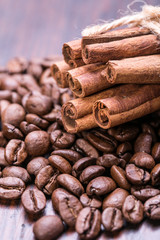 Bunch of cinnamon sticks 
