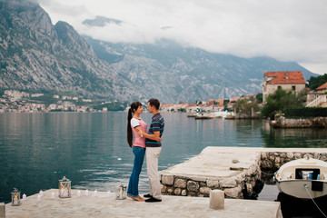 couple in romantic place