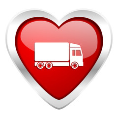 delivery valentine icon truck sign