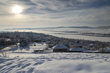 Winter tale in the fields of northern Bulgaria