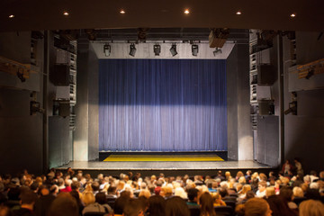 audience watching theatre play