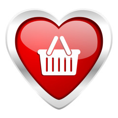 cart valentine icon shopping cart symbol