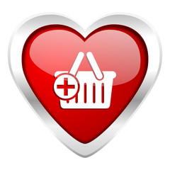 cart valentine icon shopping cart symbol