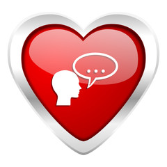 forum valentine icon chat symbol bubble sign