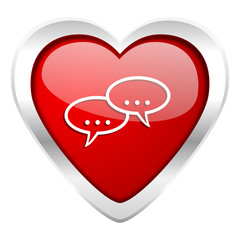forum valentine icon chat symbol bubble sign