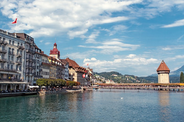 Fototapeta premium Piękny krajobraz Lucerna. Szwajcaria.