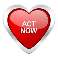 act now valentine icon