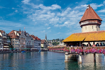 Obraz premium Beautiful landscape Luzern. Switzerland.