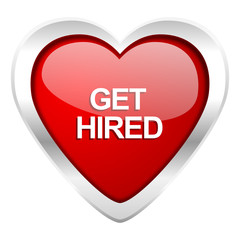get hired valentine icon