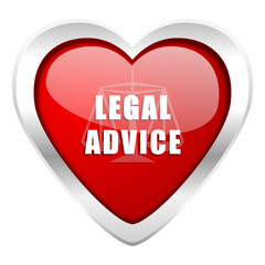legal advice valentine icon law sign