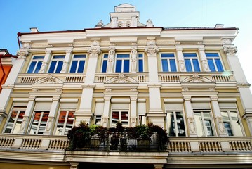 Vilnius town old residential house on September 24, 2014