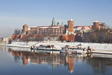 Obraz premium Historic royal Wawel castle in Cracow