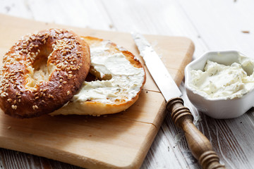 Homemade bagels