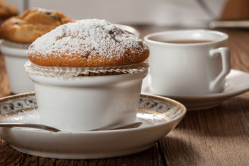 Muffins and coffee