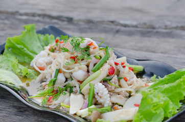 spicy seafood salad