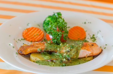 salmon steak