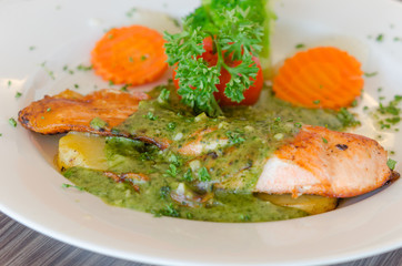 salmon steak