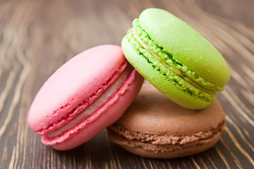 French macaroons .Dessert