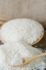 white rice  grains