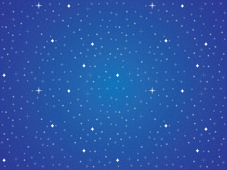 Simple blue sky with white stars background
