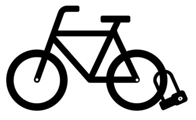 Cadenas à anse sur un vélo