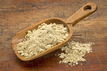 scoop of rice bran