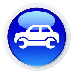 Obraz premium Blue sign - car workshop