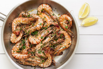Pan Fry shrimps