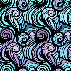 Seamless wave pattern