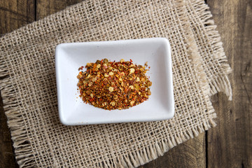 ground cayenne pepper in bowl