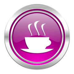 espresso violet icon hot cup of caffee sign
