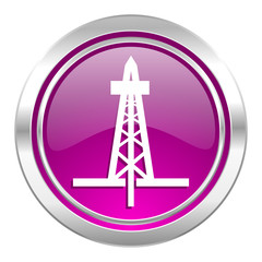 drilling violet icon